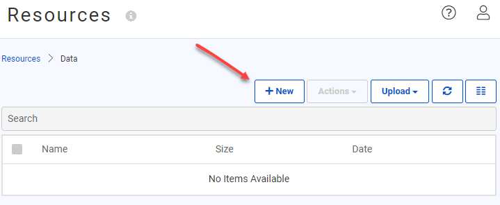 Creating a new folder